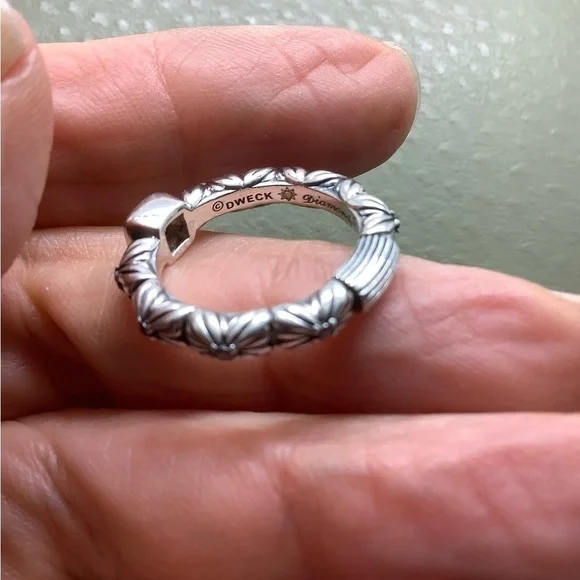 Stephen Dweck Diamonds Rose De France Florette sterling silver ring - Picture 7 of 7